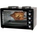 Электрическая печь Vimar VEO-4219B(42л, 1400Вт, 2 электроконфорки, вертел, гриль, конвекция, подсветка)