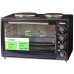Электрическая печь Vimar VEO-4219B(42л, 1400Вт, 2 электроконфорки, вертел, гриль, конвекция, подсветка)