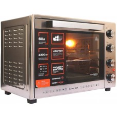 Электрическая печ Liberton LEO-602 Inox (60л, + конвекция, + вертел)