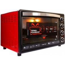 Электрическая печь Liberton LEO-650 Red (65л + конвекция + вертел)