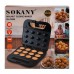 Орешница электрическая Sokany SK-08068 з антипригарным покрытием на 12 орешков, черный
