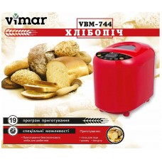 Хлебопечка Vimar VBM-744 (19 программ, вес выпечки 1000гр)