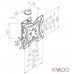 Кронштейн Квадо К-40 (1 поворотный узел + наклон)