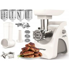 Мясорубка мощная Zelmer ZMM9802B (2200Вт, 3.0 кг/хв +шинковка +колбасы)