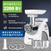 Мясорубка мощная Zelmer ZMM9802B (2200Вт, 3.0 кг/хв +шинковка +колбасы)