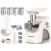Мясорубка мощная Zelmer ZMM9802B (2200Вт, 3.0 кг/хв +шинковка +колбасы)