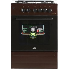 Плита комбинированная Artel APETITO 10-E Brown ( поверхность газовая, духовка электрическая )
