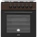 Плита комбинированная Artel APETITO 10-E Brown ( поверхность газовая, духовка электрическая )