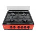 Плита комбинированная Artel APETITO 10-E Red (поверхность газовая, духовка электрическая)