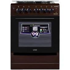 Плита комбинированная Artel DOLCE 01-EX Brown (поверхность 2 газовые и 2 электрические конфорки, духовка электрческая)