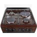 Плита комбинированная Artel DOLCE 01-EX Brown (поверхность 2 газовые и 2 электрические конфорки, духовка электрческая)