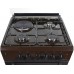 Плита комбинированная Artel MILAGRO 10-E Brown (поверхность 3 газовые + 1 электрическая конфорки, духовка электрическая)