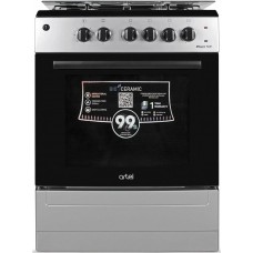 Плита комбинированная Artel MILAGRO 10-E Grey (поверхность 3 газовые + 1 электрическая конфорки, духовка электрическая)