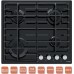 Варочная поверхность газовая Ventolux HG640-DA3 CS (BK)