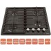 Варочная поверхность газовая Ventolux HG640-DA3 CS (AN)