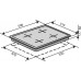 Варочная поверхность газовая Ventolux HSF640-T3G CEST (BK)