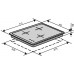 Варочная поверхность газовая Ventolux HG430-B3 S (IVORY)