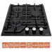Варочная поверхность газовая Ventolux HG430-M1G CS (BK)