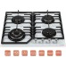 Варочная поверхность газовая Ventolux HSF640-W3G CESBT (WH)