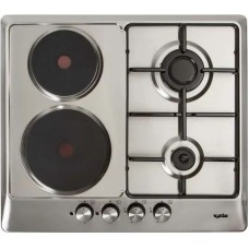 Варочная поверхность комбинированная Ventolux HG622 B2 S (X) (2 газовые + 2 электроконфорки)